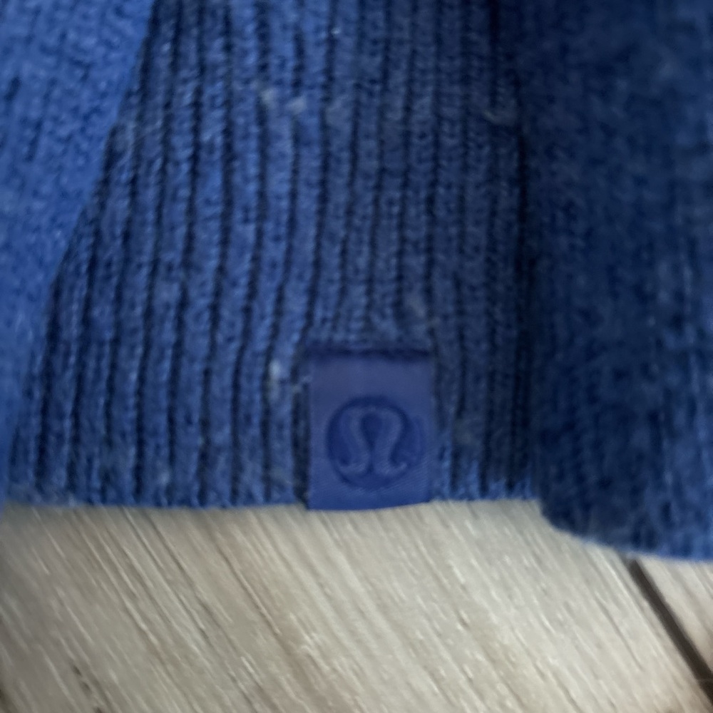 lululemon athletica Blue Cowl Neck Sweater - Picture 2 of 2